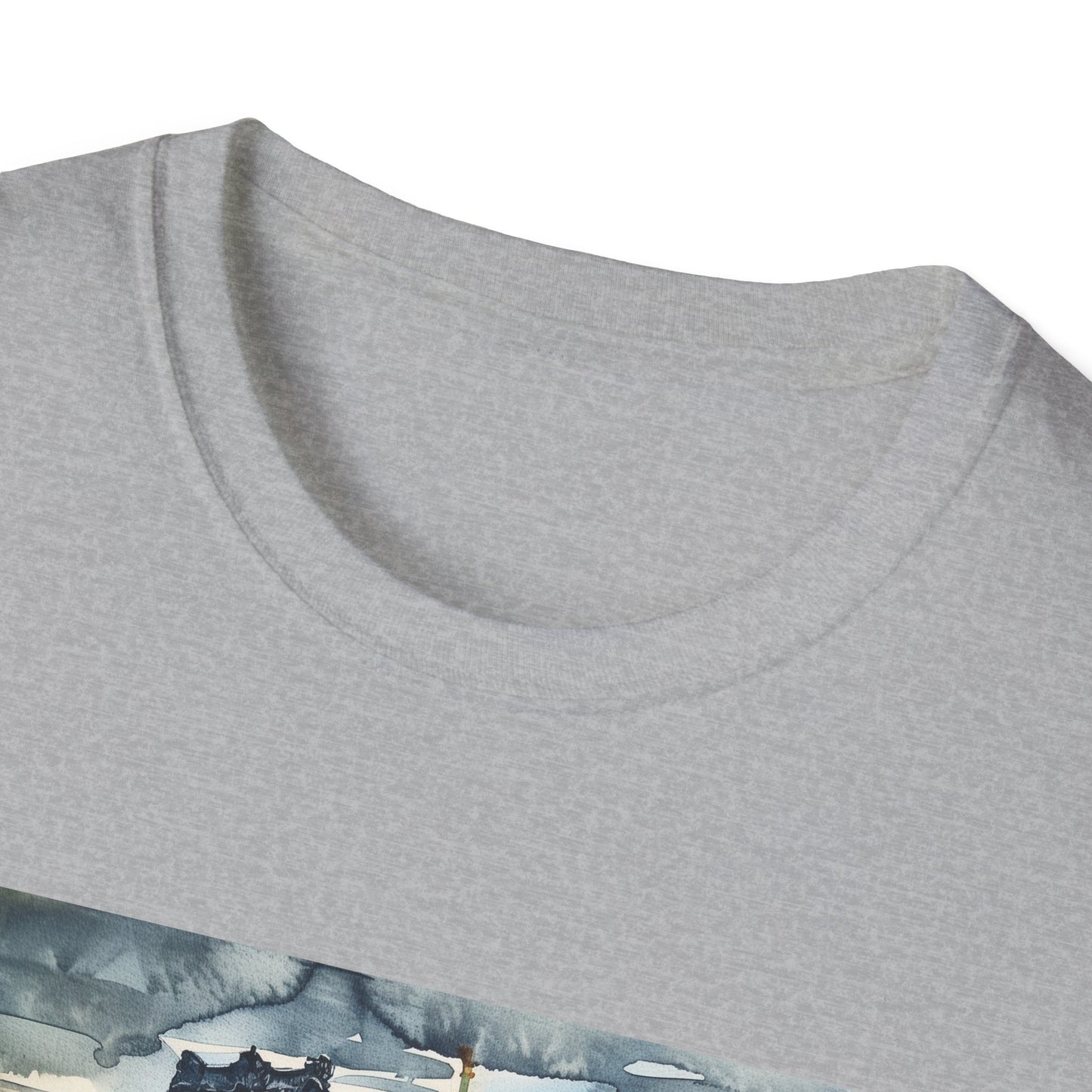 The Louvre in Watercolor: A Parisian Dream on a T-shirt