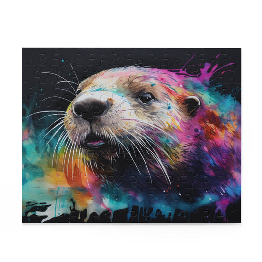 Smiling Otter Watercolor Puzzle