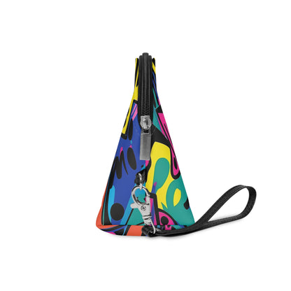 Neon Urban Graffiti Makeup Bag: Express Your Bold Style