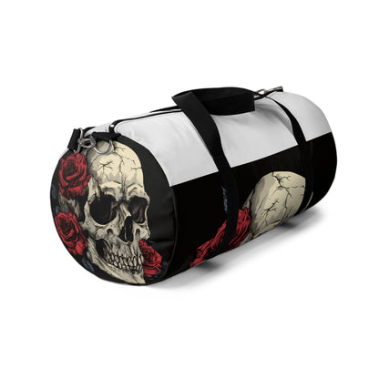 Skull and Rose Duffel Bag | Duffle Bags | Accessories, All Over Print, AOP, Assembled in the USA, Assembled in USA, Bags, Duffle, Made in the USA, Made in USA | Prints with Passion