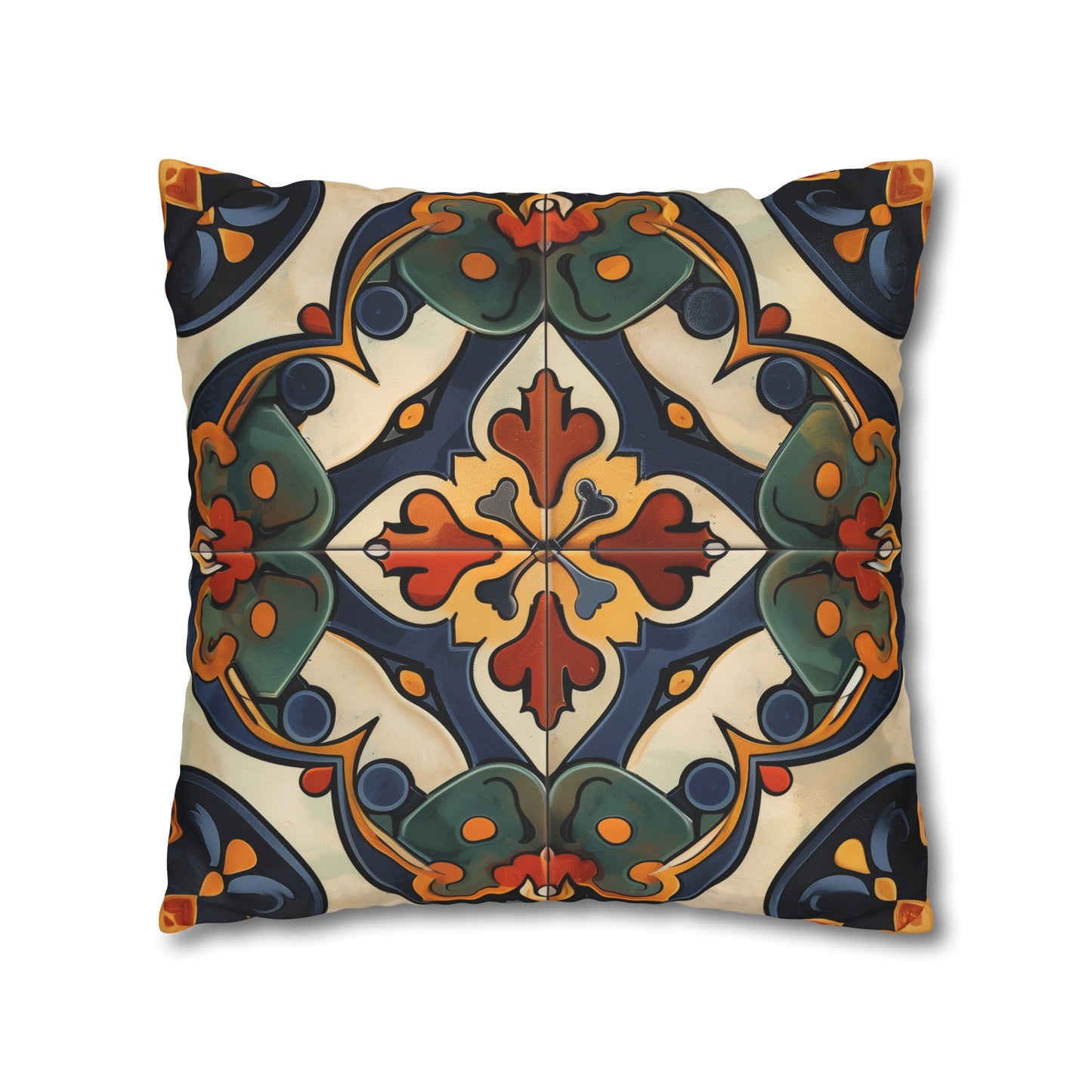 Luxurious Artisan Tiles pillowcase with seamless pattern for stylish sleep space deco