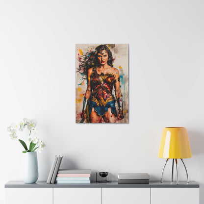 Wonder Woman Artwork: Warrior, Icon, Inspiration Canvas Print | Canvas | Art & Wall Decor, Canvas, Fall Picks, Hanging Hardware, Home & Living, Indoor, Top Spring Products, Valentine's Day promotion | Prints with Passion