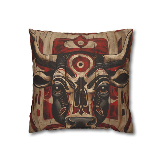 "High-Quality Animal Totem Tribal Pillowcase - Infuse Your Dreams with Ancient Spirits | Comfortable and Stylish | Perfect for All Seasons | Makes a Great Gift"