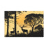 Nature Wildlife Silhouette — Canvas Wall Art — Living Room Wall Lifestyle View