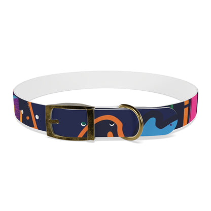 Neon Graffiti Dog Collar: Urban Style Statement