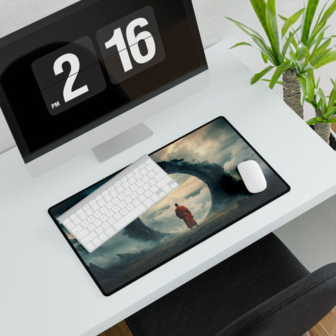 Mystic Monk Opening Cosmic Gate — XL & XXL Desk Mat — Product Detail View 7