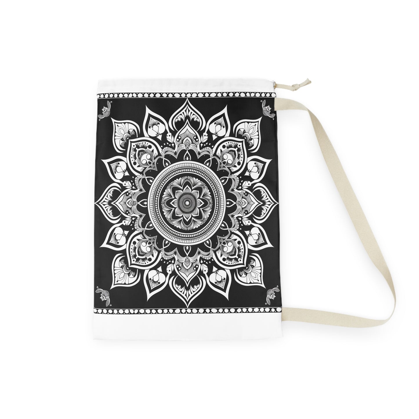 Stylish Zen Mandala Laundry Bag - Durable material with beautiful pattern elevates laundry routine