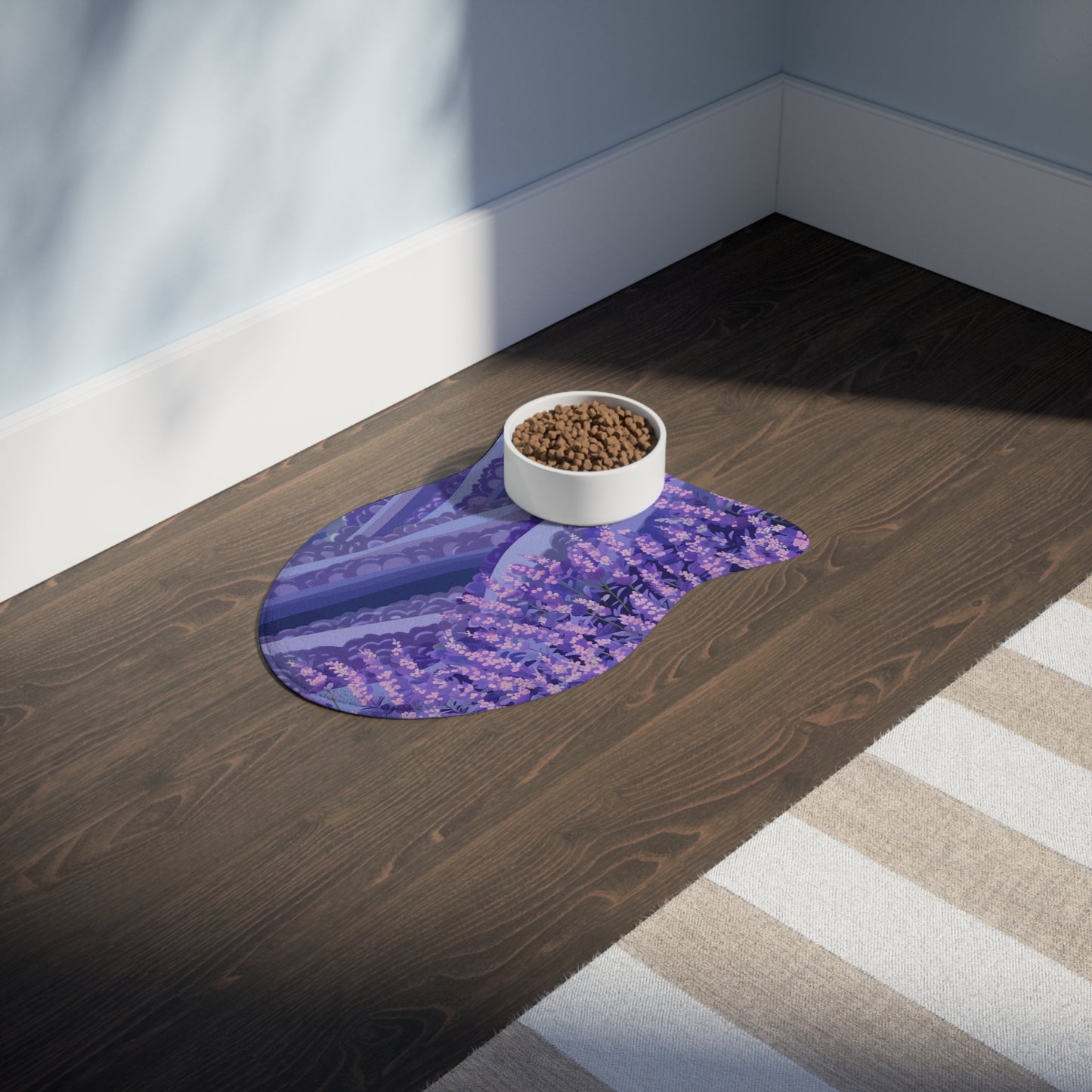 Lavender Fields Pet Feeding Mat