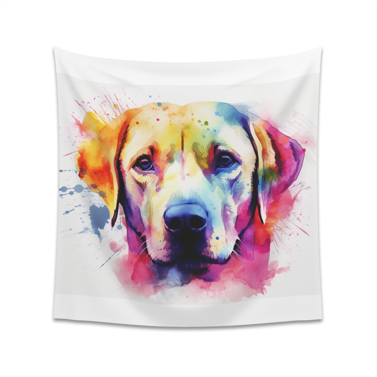 Labrador Love Tapestry: Charming Labrador Retriever design, perfect for dog lovers and families alike - high-quality, comfortable, and stylish gift option for all seasons.