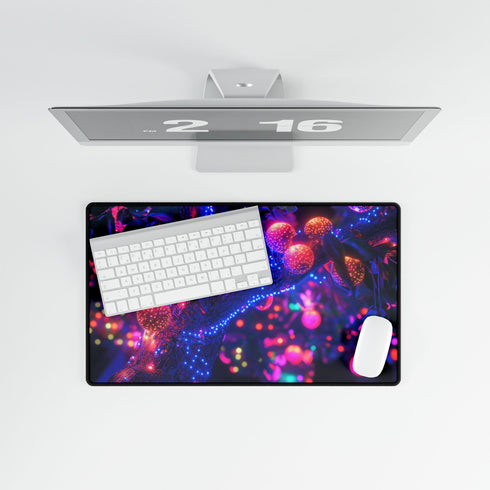 Cyber Tree with Neon Fruit — XL & XXL Desk Mat — Product Detail View 8