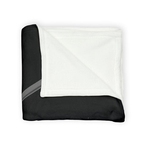 Robot Samurai on Lunar Battlefield — Plush Fleece Throw Blanket — Product Detail View 8