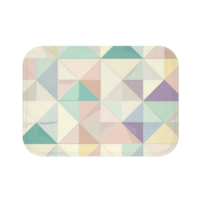 Soft Pastel Geometry Bath Mat | Bath Mats | Bath, Bathroom, Home & Living, Indoor, Sublimation | Prints with Passion