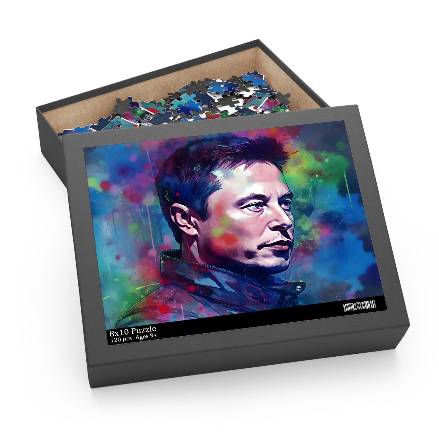 Elon Musk Neon Jigsaw Puzzle | Puzzle | Back-to-School, Fall Picks, Games, Holiday Picks, Home & Living, Puzzles, TikTok, Valentine's Day, Valentine's Day Picks | Prints with Passion