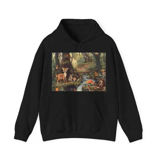 Woodland Enchantment: A Serene Forest Hoodie | Hoodies | DTG, Hoodies, Men's Clothing, Regular fit, Unisex, Women's Clothing | Prints with Passion