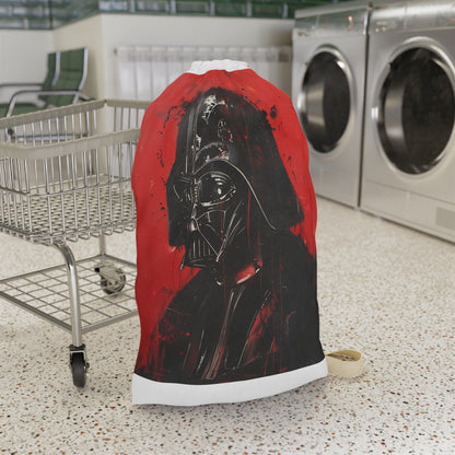 "Darth Vader Sith laundry bag - perfect for organizing laundry with iconic villain design"