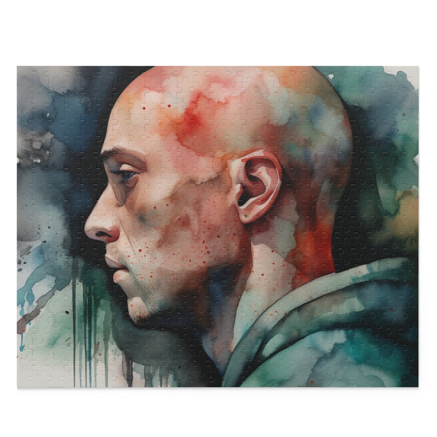 Eminem Watercolor Jigsaw Puzzle | Puzzle | Back-to-School, Fall Picks, Games, Holiday Picks, Home & Living, Puzzles, TikTok, Valentine's Day, Valentine's Day Picks | Prints with Passion