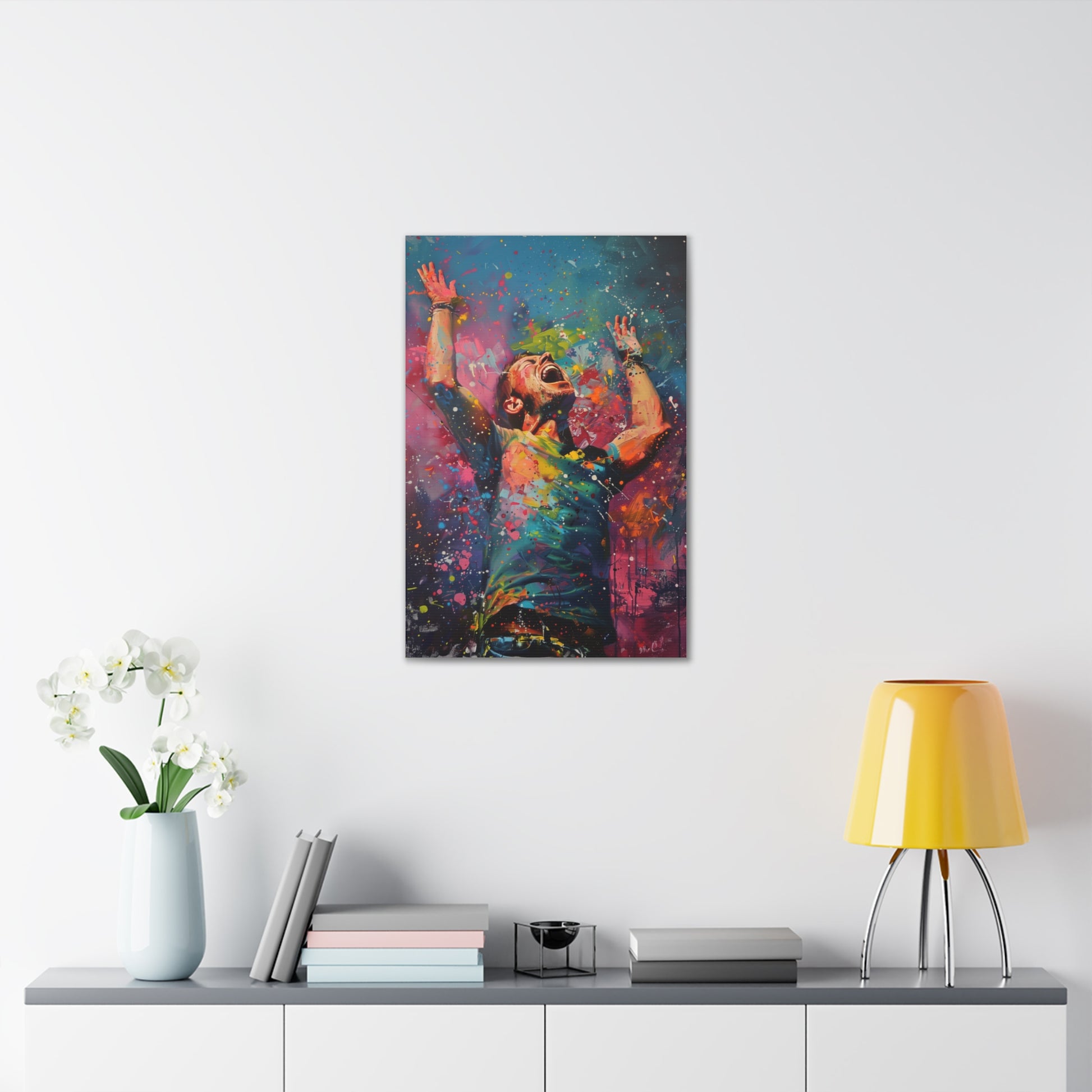 Coldplay Artwork Canvas: A Rush of Color and Sound | Canvas | Art & Wall Decor, Canvas, Fall Picks, Hanging Hardware, Home & Living, Indoor, Top Spring Products, Valentine's Day promotion | Prints with Passion