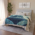Floating Mountain Surrounded by Whales — Plush Fleece Throw Blanket — Product Detail View 9