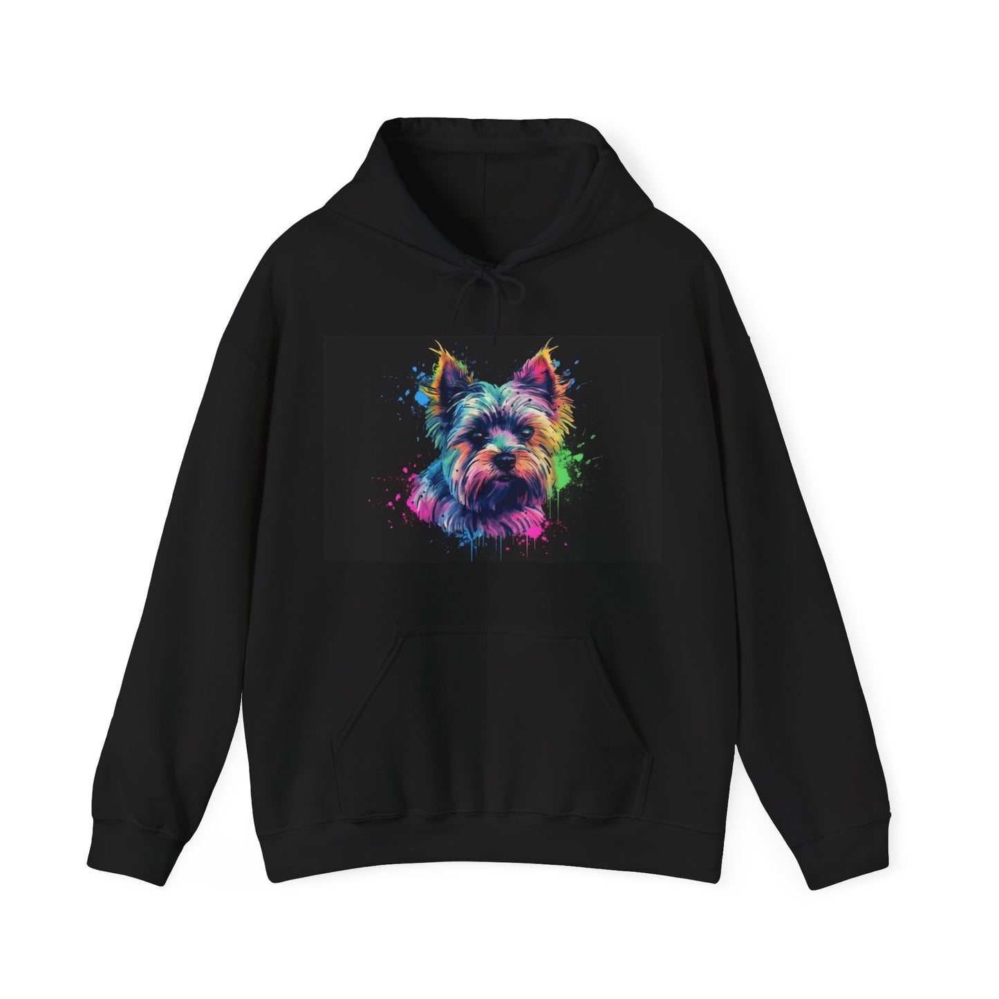 Yorkie Happiness Watercolor Hoodie | Hoodies | DTG, Hoodies, Men's Clothing, Regular fit, Unisex, Women's Clothing | Prints with Passion