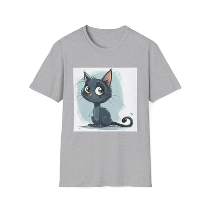 Meowgical Moments: Adorable Cartoon Cat T-Shirt