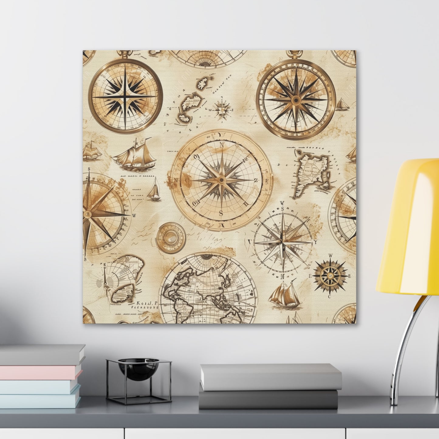 Vintage Maps Canvas Print