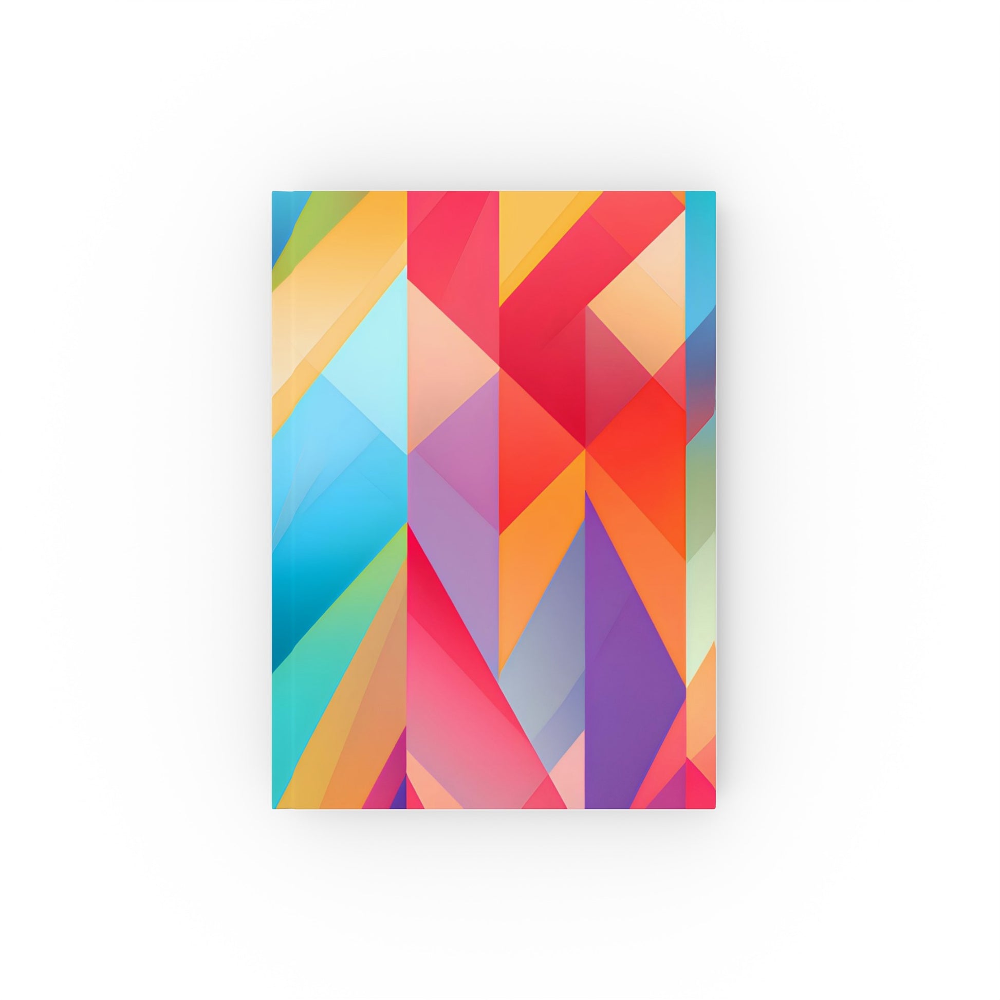 Summer Geometry Journal: Vibrant geometric design in summery hues, perfect for capturing memories or sparking creativity!