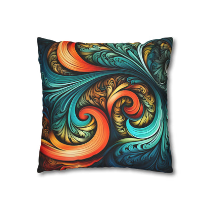 "Fractal Fusion Pillowcase - High-quality, stylish design for all seasons, makes a great gift"