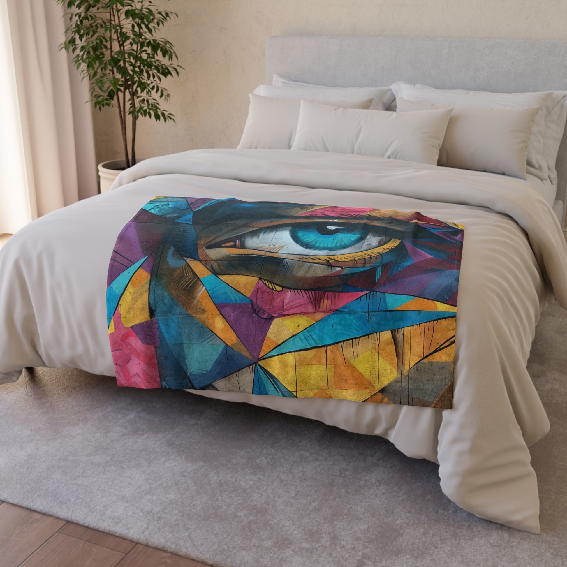 this blanket is perfect for cozy nights in or adding a bold statement piece to your home decor. Elevate your space with the artistic vibes of banksy art today.