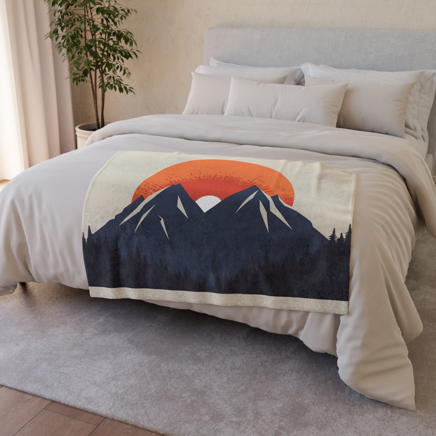 Discover the perfect blend of nature and tranquility with our Camelback Resort-inspired Golden Peaks Blanket. Ideal for nature lovers and minimalists alike