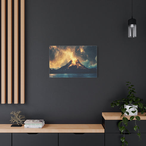 Inverted Volcano Raining Stardust — Canvas Wall Art — Product Detail View 8