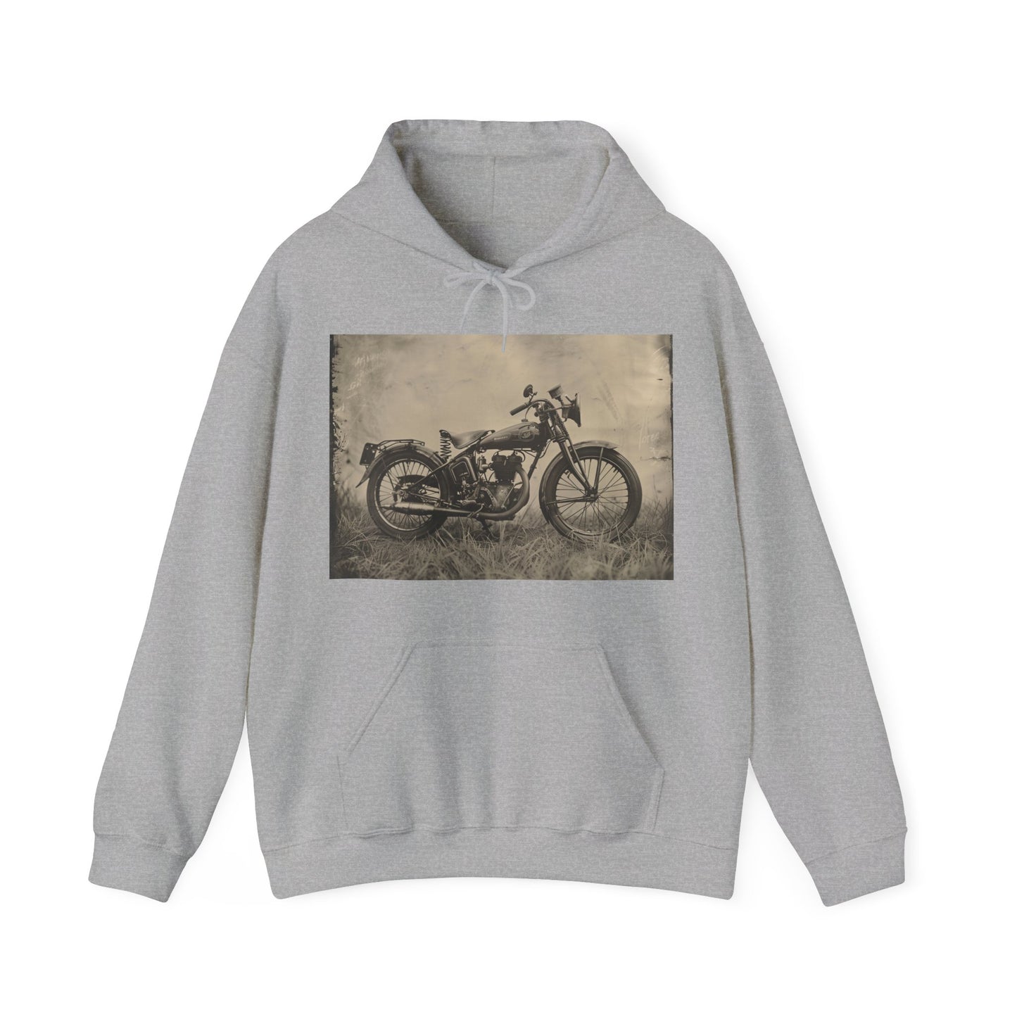 Timeless Trails: Capture the Spirit of Vintage Motorcycle Adventure in this Classic Moto Hoodie