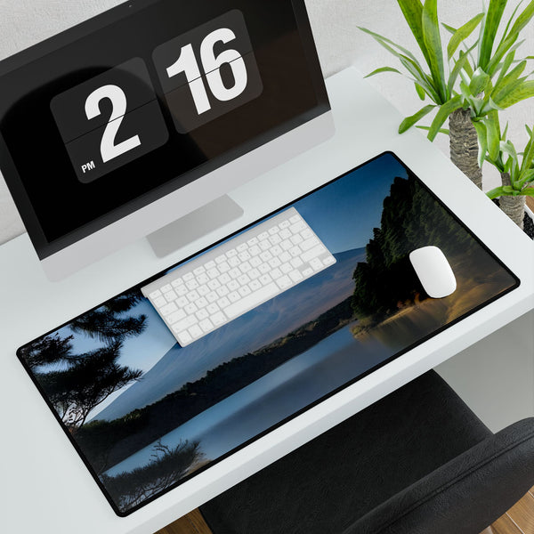 Mount Fuji Cherry Blossom Lake Reflection XXL Extended Desk Mat - View 4 | Prints With Passion