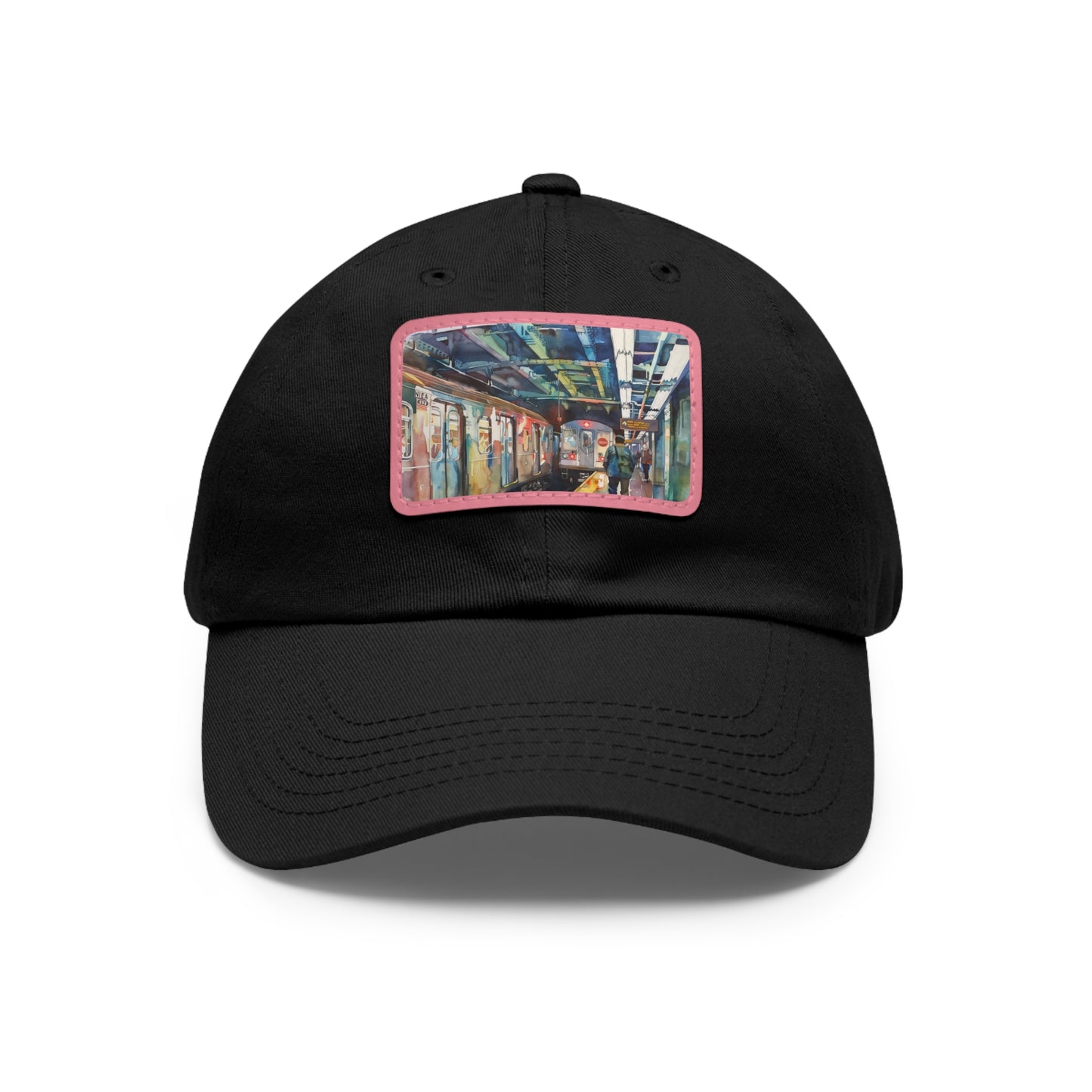 New York Subway Watercolor Snapback Cap