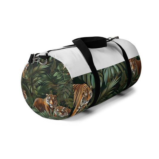 Tiger Jungle Safari Duffel | Duffle Bags | Accessories, All Over Print, AOP, Assembled in the USA, Assembled in USA, Bags, Duffle, Made in the USA, Made in USA | Prints with Passion