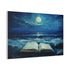Moonlight Spilling from Open Book — Canvas Wall Art — Product Detail View 6