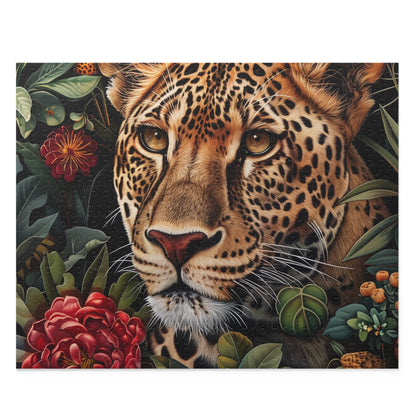 "Wildlife jigsaw puzzle featuring majestic cheetah in natural habitat"