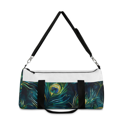 Peacock Feathers Duffel in Blue