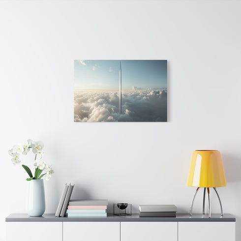 Skyscraper Shaped Like a Sword — Canvas Wall Art — Product Detail View 7