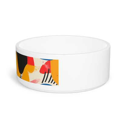 Vibrant Abstract Pet Bowl