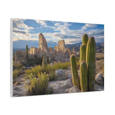 Cactus Shaped Like Ancient Ruins (Edition II) — Canvas Wall Art — Product Detail View 6