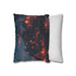 Cyber Village above Clouds of Flame Double-Sided Square Cushion Cover