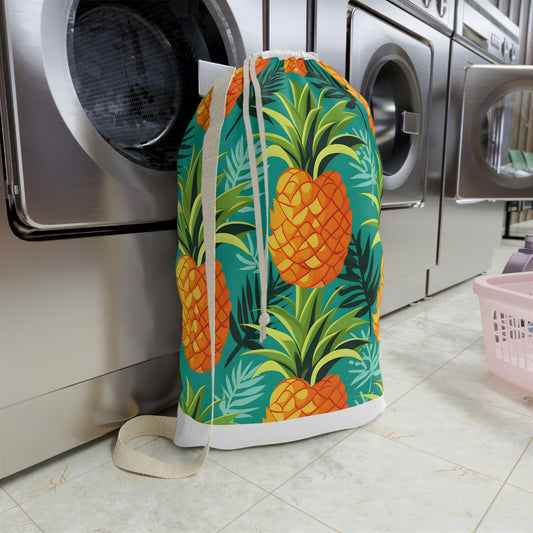 Tropical Pineapple Print Laundry Bag | Home Decor | Accessories, All Over Print, AOP, Bags, Laundry, Sublimation | Prints with Passion