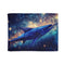 Swordfish Slicing through Star Sea Plush Fleece Throw Blanket