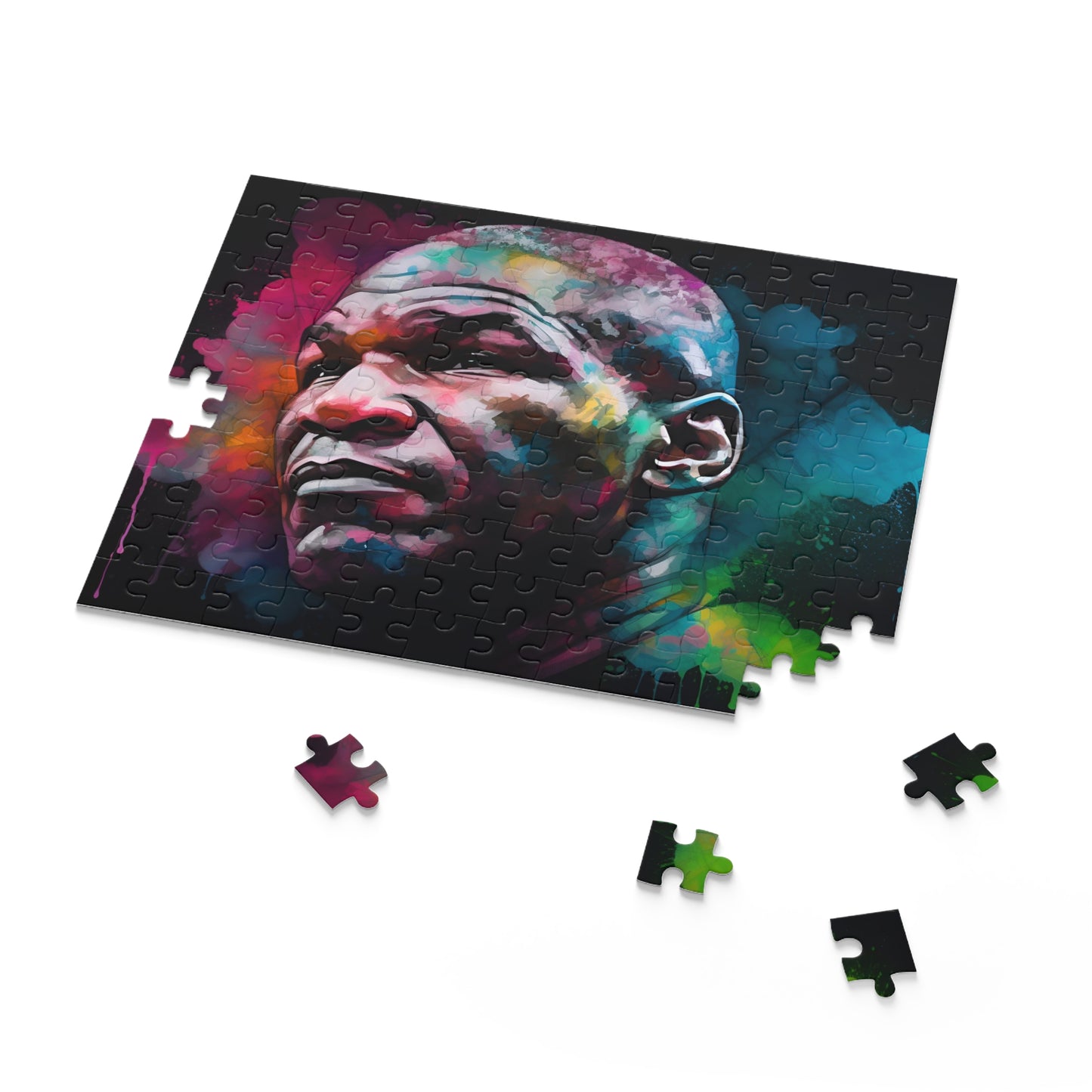 Tyson Watercolor Neon Jigsaw Puzzle