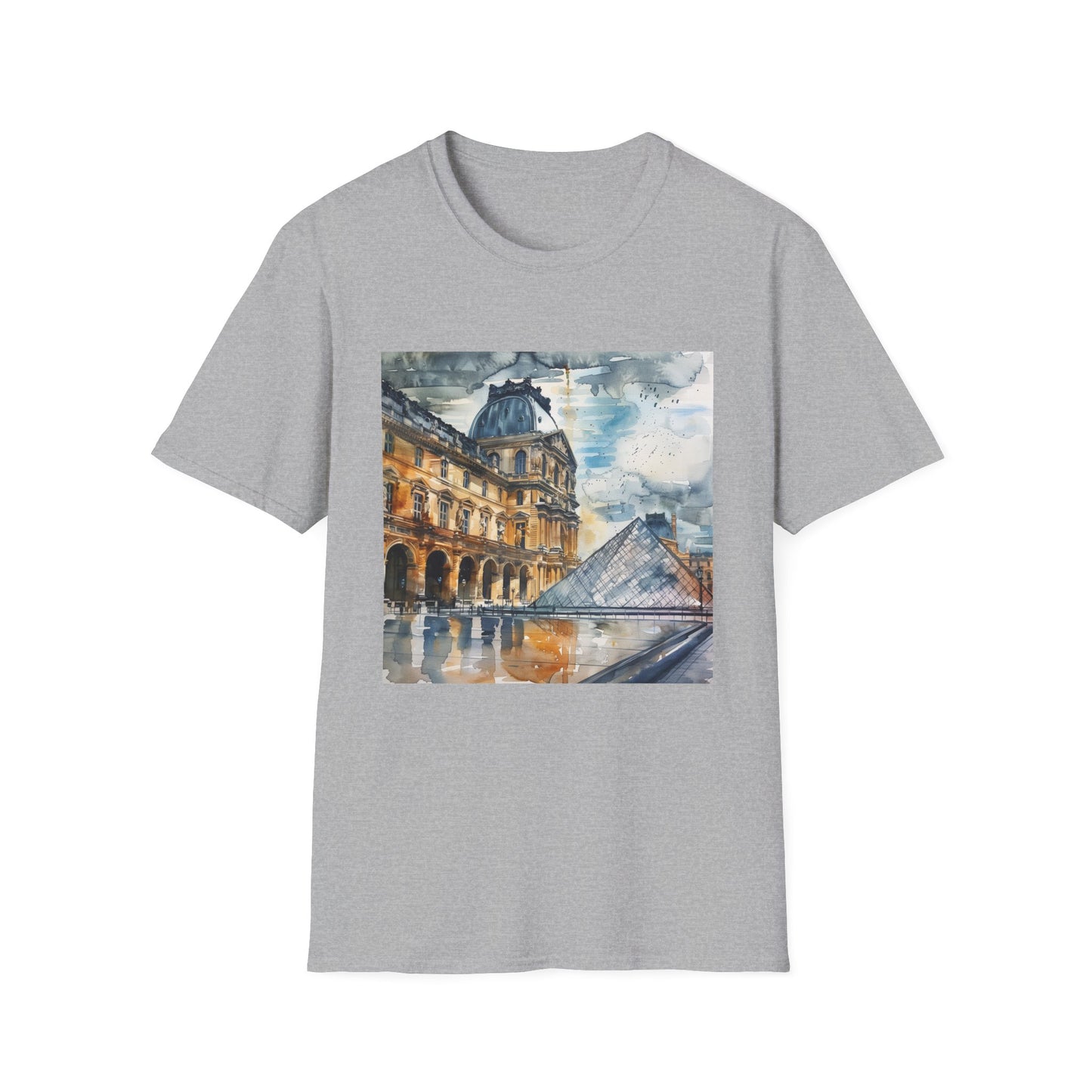 ## The Louvre in Watercolor: A Parisian Dream on a T-shirt