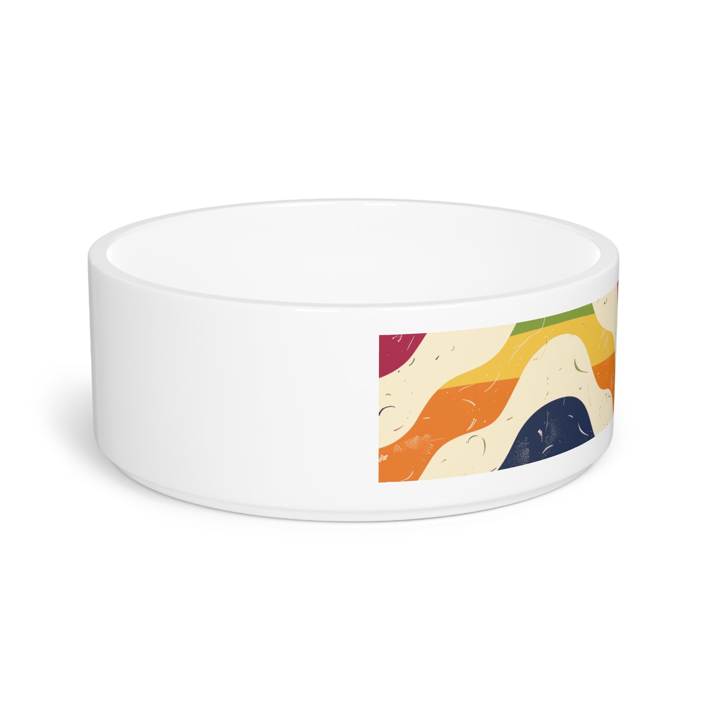 Copy of "Retro Waves Pet Bowl: Vibrant & Seamless"