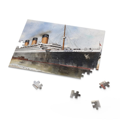 Intricately detailed Titanic Ship Jigsaw Puzzle - perfect challenge for history buffs & puzzle enthusiasts