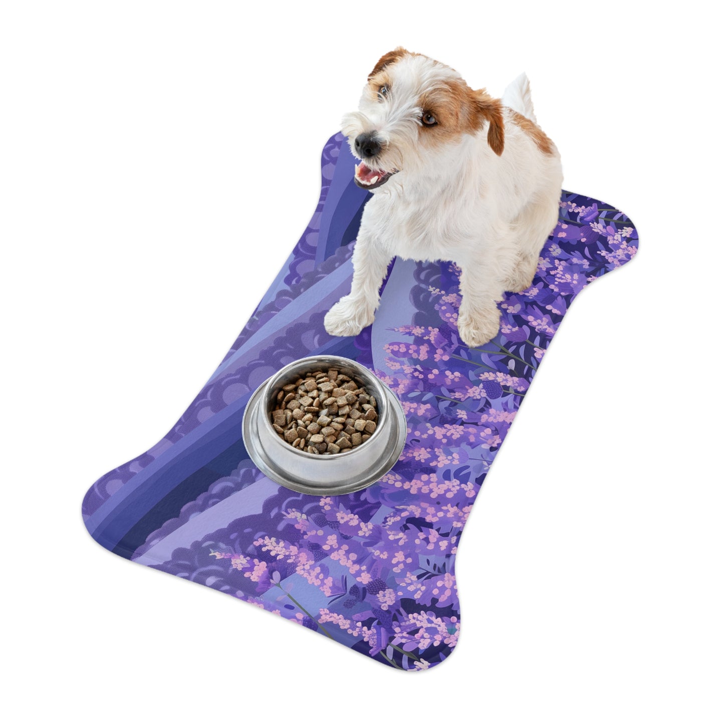 Lavender Fields Pet Feeding Mat