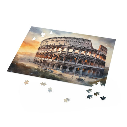 "Challenging Colosseum Rome jigsaw puzzle for history buffs and enthusiasts"