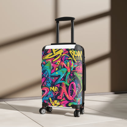 Neon Urban Graffiti Suitcase Collection